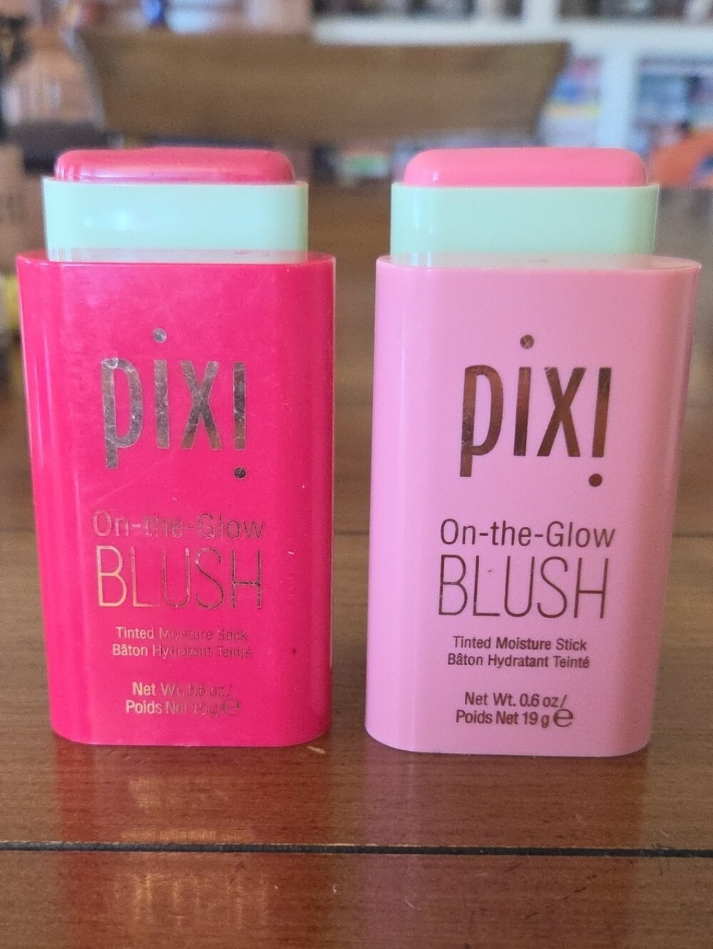 Pixi On-the-Glow Blush Tinted Moisture Sticks in Ruby and Fleur Colors